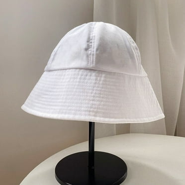 Solid Bucket Sun-Hat Cotton Unisex Sun Protection Bonnie Fisherman Hat Summer Packable 